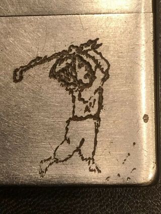 Vintage Rare 1950 Zippo Town & Country Golfer Lighter 2