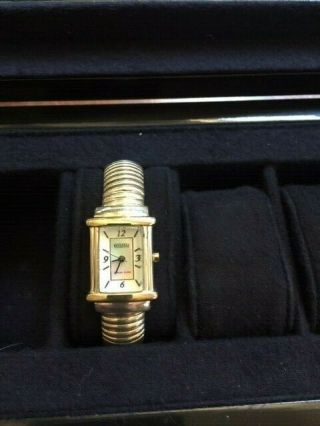 Rare,  925 Sterling Silver Ecclissi Open Bangle Bracelet Quartz Watch
