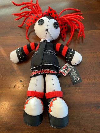 Hot Topic Jaded Jenny 20” Plush Doll Gothic Punk W Tags Limited Edition Rare