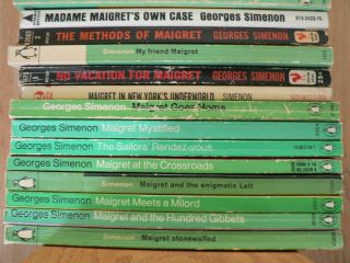 36x Inspector Maigret books: Georges Simenon: RARE,  OUT OF PRINT 2