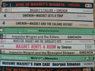 36x Inspector Maigret books: Georges Simenon: RARE,  OUT OF PRINT 3