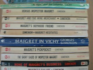 36x Inspector Maigret books: Georges Simenon: RARE,  OUT OF PRINT 4