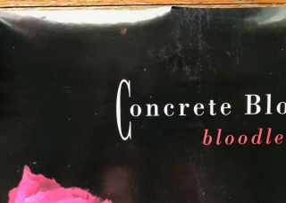 Concrete Blonde Bloodletting RARE double sided promo poster 1990 2