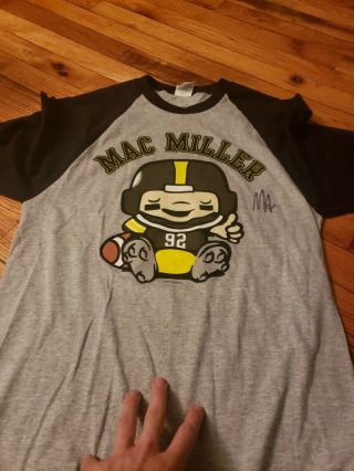 Mac Miller Signed Pittsburg Tee Autograph Auto Rare Size Small Ontour