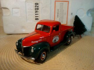 Franklin 1996 Christmas Truck.  1:24.  Rare 1st Year.  1940 Ford.  In Foam