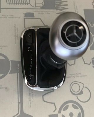01 - 07 Mercedes W203 Rare W209 Aluminum Sport Shift Knob With Bezel Great Shape