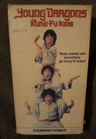 Young Dragons Kung Fu Kids Vhs 1989 Martial Arts Rare Htf Oop Cannon Video
