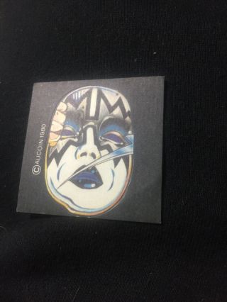 Kiss Rare 1980 Aucoin Ace Frehley Unmasked Face Sticker