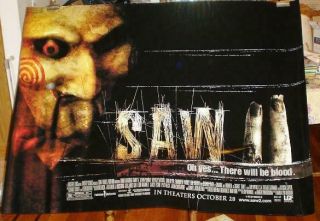 Saw 2 Ii Movie Poster 5ft Subway Movie Poster 2005 Huuuge Rare