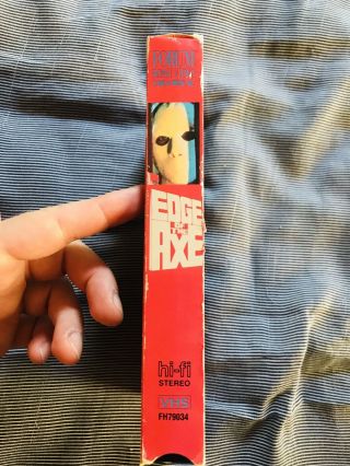 Edge Of The Axe VHS Rare Horror Gore Backwoods Slasher Forum Home Video 1988 4