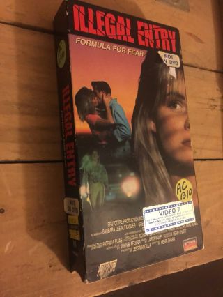 Illegal Entry VHS Horror Rare Erotic Thriller 2
