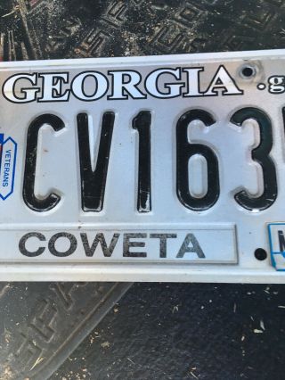 Rare Georgia Sons Of Confederate Veterans License Plate 2011 3