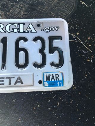 Rare Georgia Sons Of Confederate Veterans License Plate 2011 4