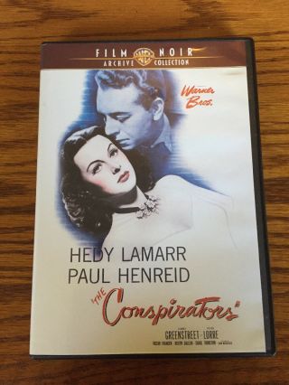 The Conspirators (1944) Film Noir Hedy Lamarr Peter Lorre Rare Oop