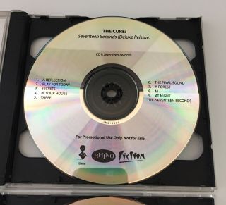 Rare Promo Not for Resale - The Cure - Faith,  Seventeen Seconds Deluxe CD 3