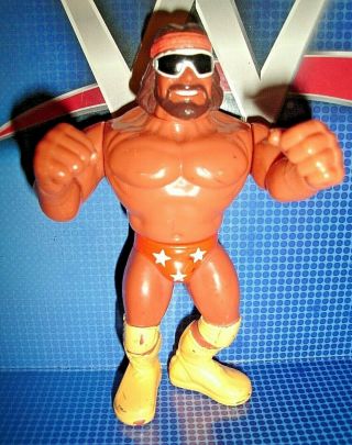 Rare The Macho Man Randy Savage Figure Hasbro 1990 Wwf Titan Sports Wrestling
