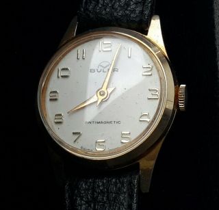 Buler Vintage H/wind Mechanical Rare Mens Watch
