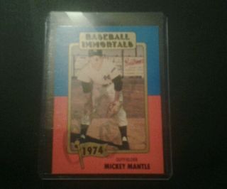 Rare Mickey Mantle Autographed Baseball Card