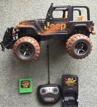 Bright Jeep Wrangler Rubicon Rc Mud - Slinger 14” Remote Control - Rare
