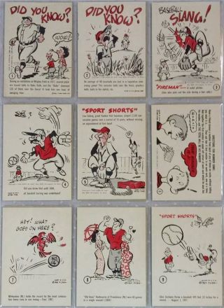 Near Set1963gad90,  Cards Babe Ruth Ty Cobb Rare Old Baseball Football Basketball