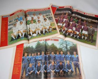 SHOOT Football Magazines First 3 Issues August 1969 1,  2,  3,  Rare Advert Leaflets 4