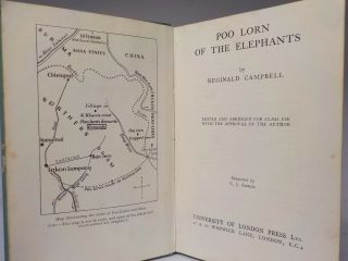 Reginald Campbell - Poo Lorn Of The Elephants - RARE 1st Edition - 1937 (ID:715) 4
