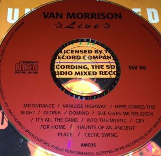 Van Morrison Live Cd Very Rare Moondance Gloria Domino It 