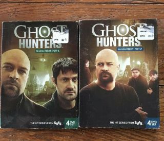 Ghost Hunters: Season Eight (8) : Part 1 & 2 Very Rare 8 Disc Set Vg W Slipcovers