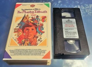 Milo & The Phantom Tollbooth (clamshell Vhs 1986 Mgm) Rare Partial Animation Vg