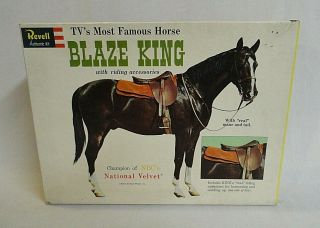 Rare 1962 Revell " Blaze King " National Velvet T.  V.  Show Horse Model