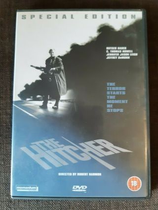 The Hitcher Special Edition Dvd Rutger Hauer 2 Disc Rare