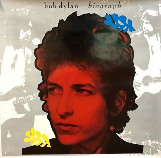 Bob Dylan Biograph Box Set Promo Poster True Vintage 1985 Folk Blues Rock Rare