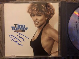 Tina Turner Hand Signed Simply The Best Cd Rare