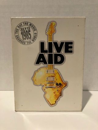 Live Aid (dvd,  2004,  4 - Disc Set) Queen Madonna U2 Rare Missing Disc 1 Read