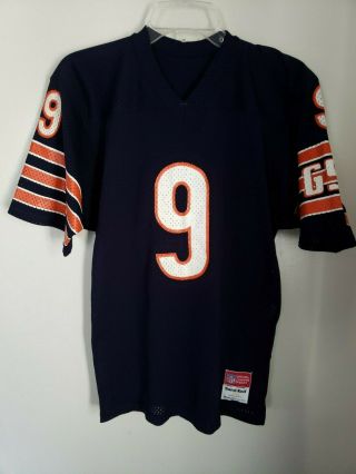 Rare Vintage 80s Nfl Chicago Bears Jim Mcmahon 9 Sand Knit Mesh Jersey Youth M