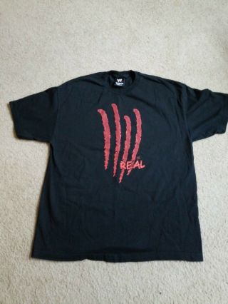 Chris Benoit 4 Real Shirt Size Xl Black Red Rare Authentic