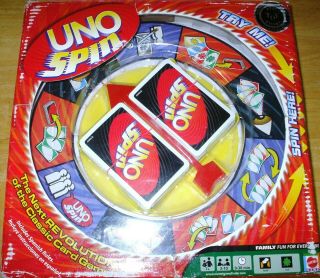 Mattel Uno Spin Card Game -,  Very Rare Complete