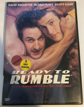 Ready To Rumble (dvd,  2000,  Widescreen) David Arquette,  Scott Caan Rare Oop