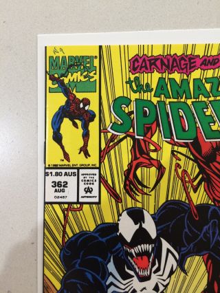 Spiderman 362 Australian Price Variant Extremely Rare 2