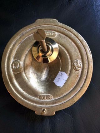 Rare Solid Brass Lion ' s Head Door Knocker by Virginia Metalcrafters 3