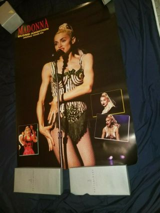 Madonna Blond Ambition Japan 1990 Promotional Poster Rare