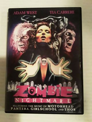 Zombie Nightmare Dvd Rare Slasher Horror Sov Exploitation Sleaze Oop Gore