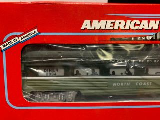 American Flyer 6 - 48934 NP/Northern Pacific Dining Passenger Car S - Gauge RARE 2