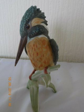 Goebel Cv 123 " Kingfisher " Figurine 17.  5cm,  Tmk 5,  1972 (rare Larger Figure)