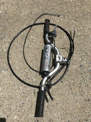 Goped Bigfoot Oem Handlebars With Grips Cables Stem Nerf Rare Go Ped Part