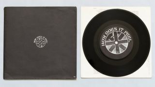 Crass - How Does It Feel 7 " Vinyl 1982 Foldout Sleeve - Rare Anarcho Punk