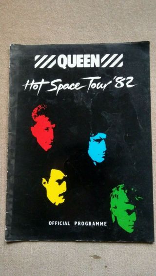 Queen Rare Hot Space Europe Tour Official Programme 1982,  Ticket Stub
