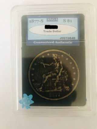 1877 S Silver Trade Dollar,  Rare Key Date