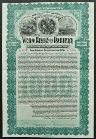 Mexico - Vera Cruz And Pacific Railroad Company - 1904 - 2 To 4.  5 Bond - Rare -