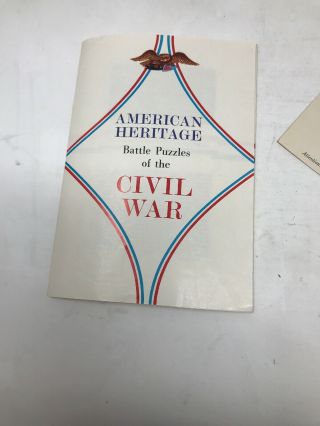 Rare 1960 American Heritage Civil War Series Puzzle The Battle Of Fredericksburg 2